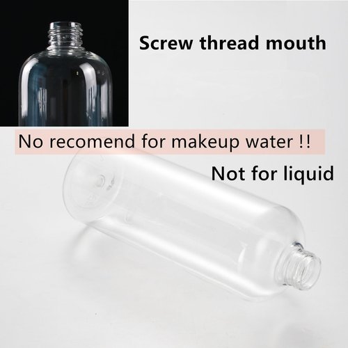 Zentriqlla 20 Pack 16oz Clear Plastic Empty Bottles, Squeezable Travel Containers with Disc Top Flip Caps, Refillable Shampoo Bottles for Lotions, Cream, Liquid Body Soap, Creams, BPA Free