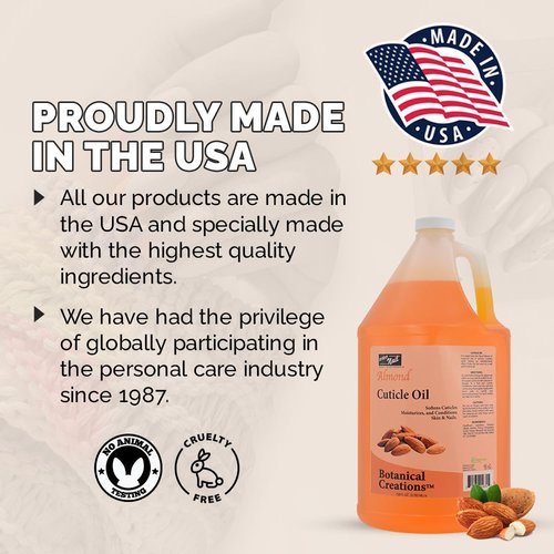 PRO NAIL - Cuticle Revitalizing Oil for Nails, Almond, 128 Oz - Professional Strength, Pedicure and Manicure - Moisturizes and Strengthens Nails and Cuticles