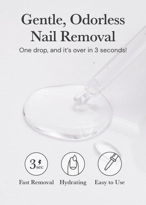 ohora Semi Cured Gel Nail Set of 2 (N Pixie Dust & Pro Easy Peel Remover) - Professional Salon-Quality Nail Care