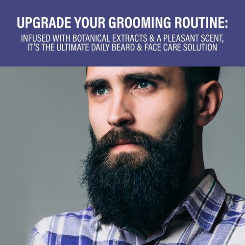 Graham Hill Arnage Soothing & Refreshing Face and Beard Balm for Men, 200ml - Men's Face Moisturizer, Vegan Beard Moisturiser for Men with Panthenol, Jojoba Oil & American Cuckoo Flower