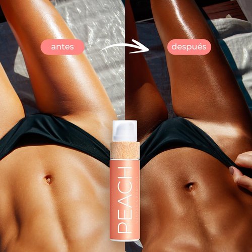 COCOSOLIS PEACH Tanning Accelerator - Organic Tanning Oil with Vitamin E & Peach Fragrance for Fast Intense Tan - Tanning Enhancer for Rich Tan - Nourishing Body Lotion