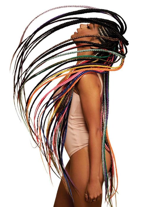 Outre X-Pression Braid - Pre Stretched Braid 52" 3X (5 Pack, MEDIUM BROWN 4)