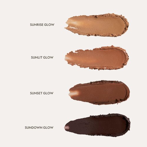 YENSA Silk Bronzing Base Cream Bronzer - Makeup Bronzer Cream with Peptides and Superfoods for a Lightweight Sunkissed Glow - Brightens & Helps Reduce Appearance of Fine Lines - Sunrise Glow (1 oz)
