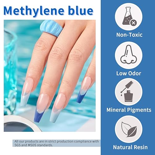 JR Nail Gel Polish 9pcs 15ml Set Blue Winter Serise Gel Polish Kit UV LED Soak Off Polish Nail Art Manicure Salon Diy Home Gift I