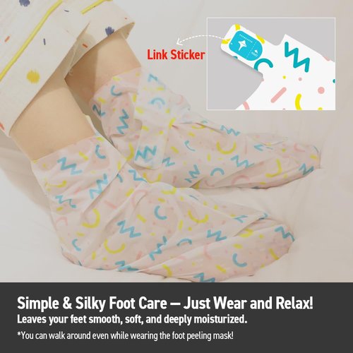 MADFORCOS Silky Smooth Foot Peeling Mask – Exfoliating Booties for Soft Feet, Callus & Dead Skin Remover, Easy At-Home Pedicure (2 Pairs / 4 Pairs) (4 Pairs (Pack of 1))