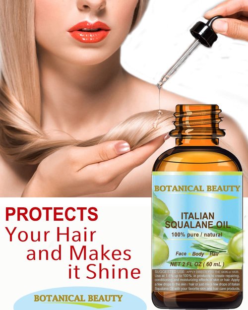 Botanical Beauty SQUALANE Italian. 100% Pure/Natural/Undiluted Oil. 100% Ultra-Pure Moisturizer for Face, Body & Hair. Reliable 24/7 skincare protection. 4 fl.oz- 120 ml