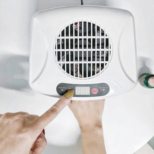 QUTUNI Nail Dryer for Regular Polish, 200W Nail Drying Fan with Sensor and Hot and Cool Air for Home Use