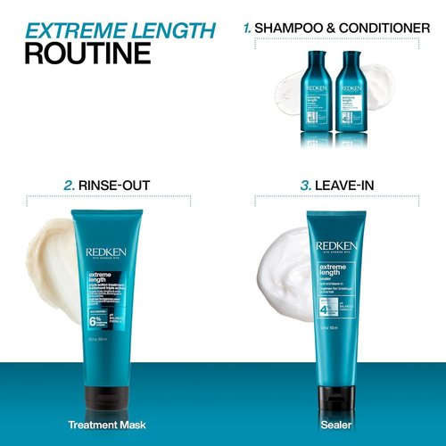 Redken Extreme Length Leave-In Treatment For Hair Growth - Seals Split Ends & Prevents Breakage, Infused With Biotin