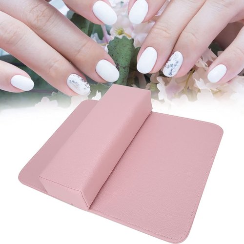 Nail Armrest Armrest Cushion for Tech Soft Art Beauty Salon Hand Holder Cushion Mat Set Manicure Tool (Pink)