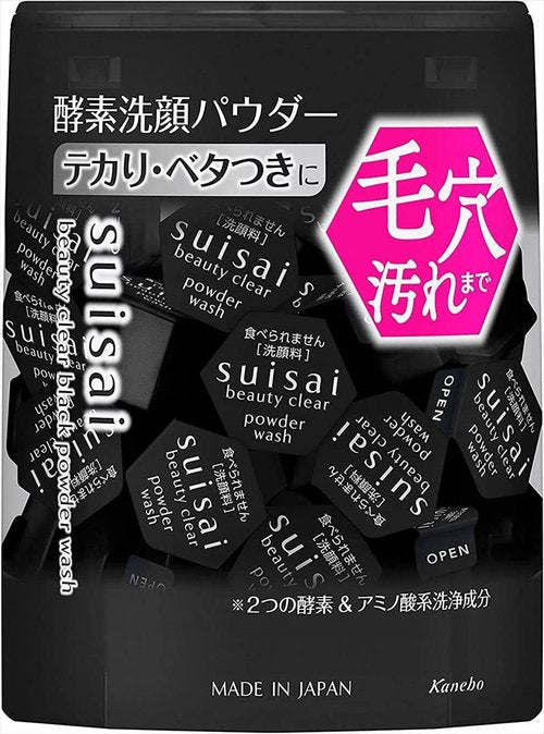 Suisai Kanebo Beauty Clear Black Face Wash Powder 0.4g - 32pieces