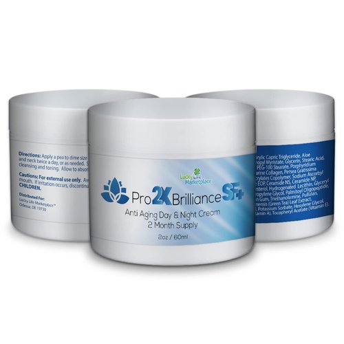 Pro 2x Brilliance SF + Cream - Anti Aging Day & Night Cream - 2 Month Supply - Skin Firming Face Cream - Reduce Wrinkles Appearance - Promote Long-Lasting Hydration - Help Improve Uneven Skin Tone