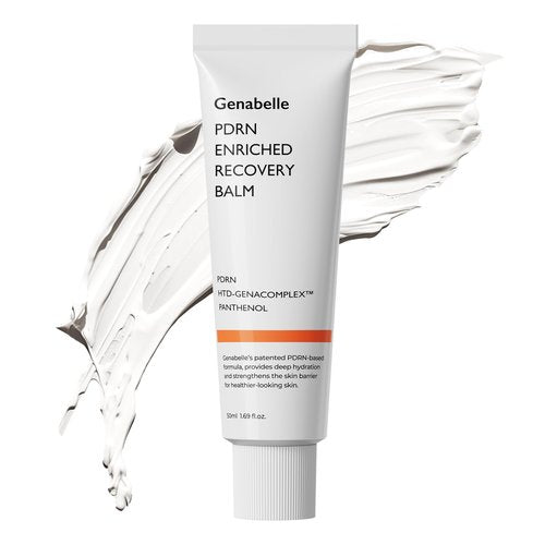 Genabelle PDRN Enriched Recovery Balm – 5,000 ppm PDRN & 10,000 ppm Panthenol Soothing Repair Cream for Sensitive Skin, Hydration & Barrier Strengthening, 50 ml (1.69 fl oz)