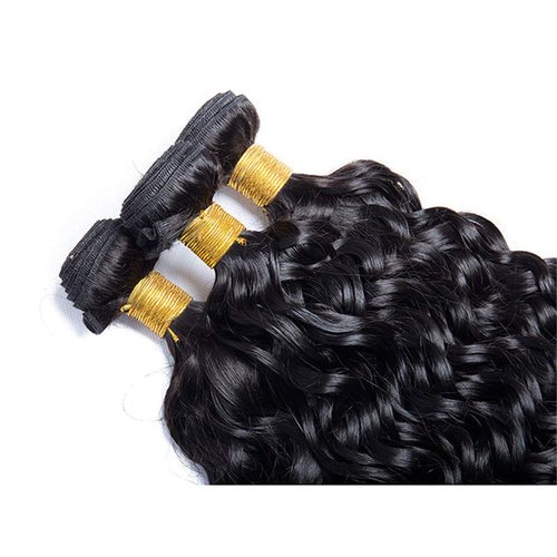 Water Wave Bundles Human Hair Unprocessed Brazilian Virgin 3 Bundles 12 14 16 Inch Natural Black Water Wave Bundle Human Hair Extensions 50 Gram Per Bundle