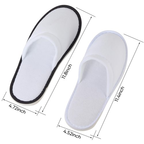 Yeios 20 Pairs Disposable Slippers for Guests Hotel Slippers Spa Slippers Non-slip Washable House Slipper Bulk for Adult for Men and Women