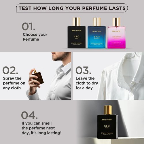 Bellavita Luxury Men's & Women's Perfume Combo - Women's Gift Set & Ceo Man | Lemon, Lavender, Tonka, Oud, Spicy | Long Lasting | Vegan & Cruelty Free - (4 * 20 ML + 100 ML)