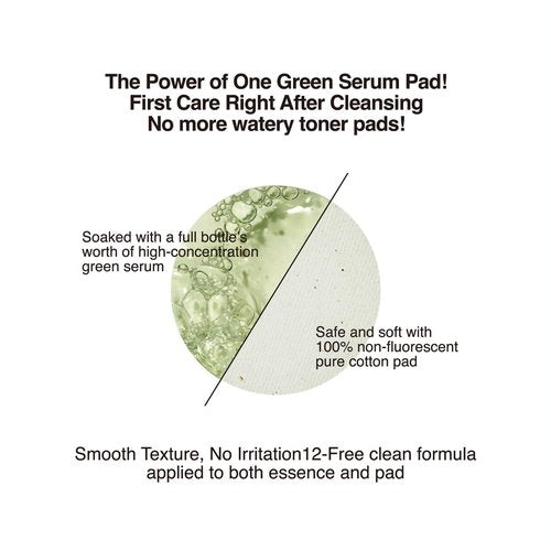 CHOSUNGAH BEAUTY Houttuynia Cordata Purity Skin Serum Pad – Hydrating and Soothing Toner Pads with Centella Asiatica for Sensitive Skin, 70 Pads