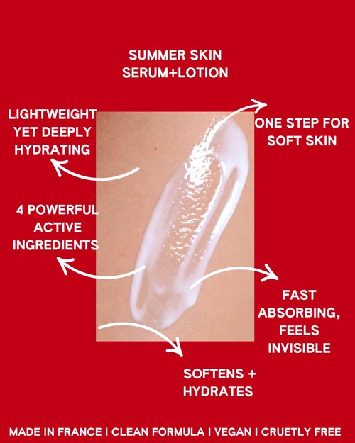 ABI AME Summer Skin Body Serum - Hydrating Body Lotion with Niacinamide, Vitamin B5 + Oat Extract for Dry Skin Repair, Fast Absorbing Non-Greasy Formula, 150ml