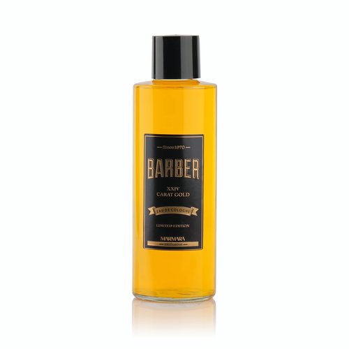 Marmara Barber Cologne - Best Choice of Modern Barbers and Traditional Shaving Fans Limited Edition Glass Bottle in Gift Box (500 ml, Gold Limited Edition)