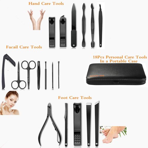 Base 8Pcs Manicure Set and Professional 18 Pcs Manicure Set