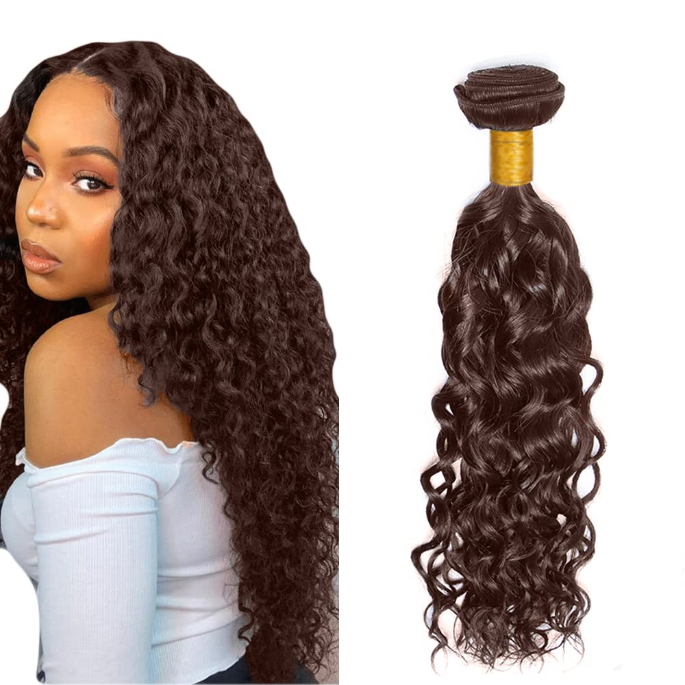 #4 Bundles Human Hair #4 Chocolate Brown Bundles Dark Brown 1 Bundle 22 inch Color 4 Human Hair Bundle