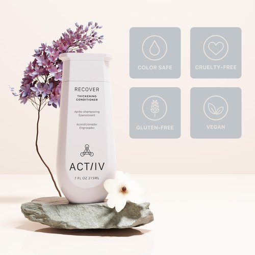 ACTIIV Recover Thickening Conditioner (Unisex) | Supports Optimal Hair Care and Recovery, Strengthens & Hydrates, Promotes Thicker Fuller Hair, Plant-Based, Color-Safe, All Hair Types, 215 mL / 7 oz