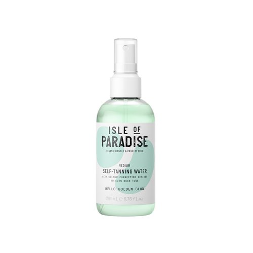Isle of Paradise Self Tanning Water- Medium, Clear Self Tan Mist, Transfer-Proof Formula for Face & Body, Vegan & Cruelty-Free, Streak-Free Application, Non-Comedogenic 6.76 fl oz.