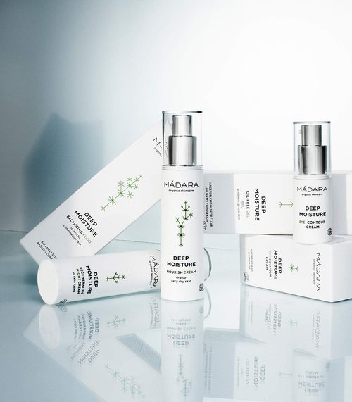 MÁDARA Organic Skincare | Deep Moisture Fluid - 50ml, Ultra-light texture, 24-hour hydration, Balancing, Dermatologically tested, Ecocert certified, Recyclable packaging.