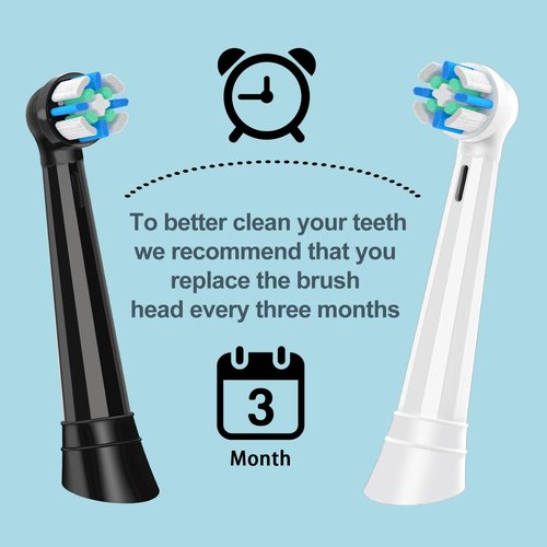 12 Count IO Replacement Heads Compatible with Oral B IO 2/3/4/5/6/7/8/9/10 Series Electric Toothbrushes, Medium Softness Brush Heads Compatible with Oral B iO for Teeth and Gums Care (White)