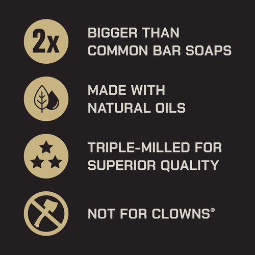Duke Cannon Naval Diplomacy Big Brick Soap Bar 10 oz - Ocean Air + Mandarin Scent, Triple Milled Long-Lasting Natural Soap, Large Men’s Bar, Supports U.S. Veterans, 4 Pack