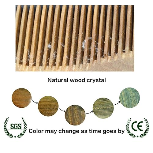 LWBTOSEE Anti-Static Natural Sandalwood Combs Portable Hair Salon Wood Comb Rat Tail Brush Hairdressing Styling Tool Hair Care Hair Comb