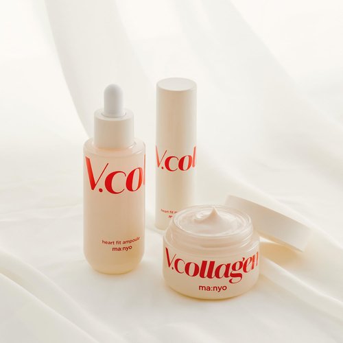 MA:NYO V.collagen Heart Fit Ampoule - Korean daily skin care, Moisturize the skin barrier to help keep the skin moist and elastic 1.69 fl oz (50ml)