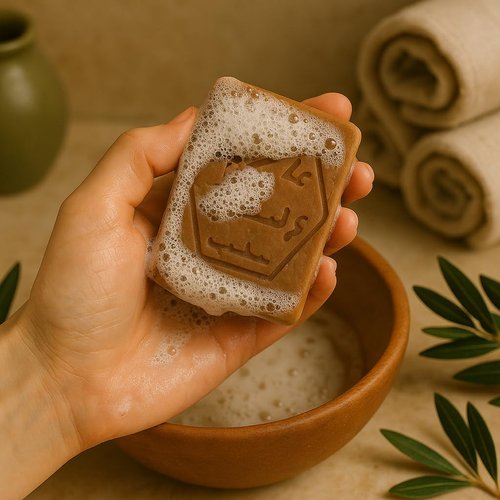 Natural Aleppo Soap 3-Pack - Handmade Organic Bars, 25% Laurel Oil & 75% Olive Oil, 190g Each - Premium Natural Skincare for All Skin Types (Pack Of 3 Soap)