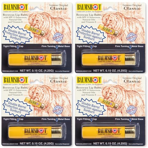 BALMSHOT Lip Balm 4 Pack (Classic)
