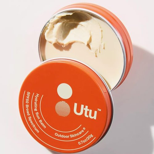 UTU - Hydrating Sun Balm Face & Lip Protector SPF 50 | Vitamin E, Snow Mushroom + Ceramide NP | Reef Safe, Cruelty Free, Broad Spectrum (20 g | 0.7 oz)