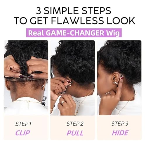 snv Game Changer 360 Glueless Wigs Invisible Drawstring Snug Fit Full HD Lace Wigs Human Hair Pre Plucked Pre Cut Bleached Tiny Knots Water Wave Frontal Wig 220 Density All Day Comfortable 24inch