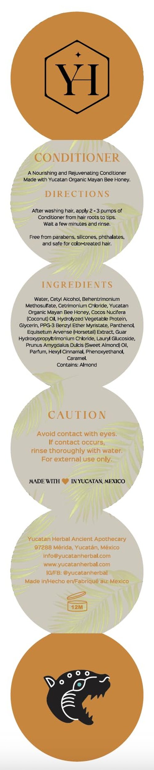 Yucatan Herbal Mayan Bee Honey Conditioner