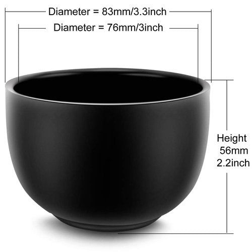 SANWA Deluxe Heavyweight Black Shaving Brush Razor Stand with Stainless Steel Soap Bowl Set,Dad Gifts,boyfriend Gifts,Husband Gifts for Him