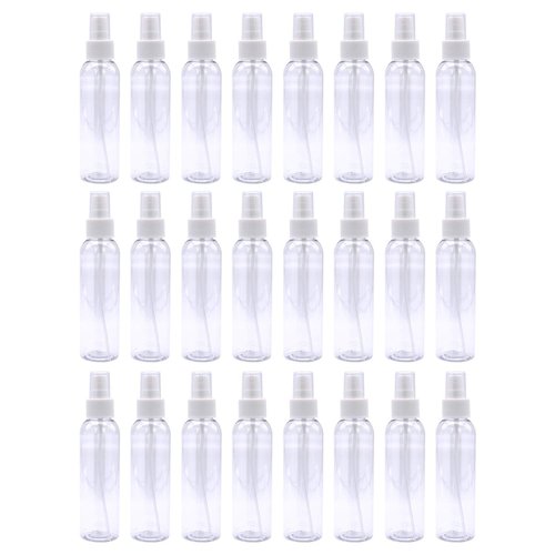 TRENDBOX 4oz Travel Size Spray Bottles, 24 Pack Fine Mist Small Empty Plastic Spray Bottle, Leak Proof BPA-Free Travel Essentials Cosmetic Containers