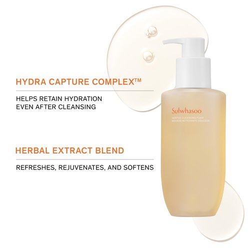 Sulwhasoo Gentle Cleansing Foam Mini: Nutrient-rich Lather for Skin Comforting Pore Cleansing