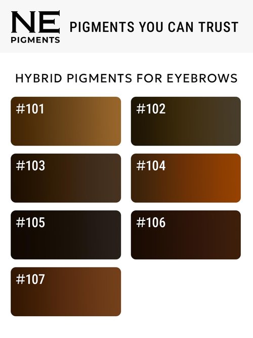 Warm Brunette #106 - By Elena Nechaeva - Microblading Ink for Eyebrows - Permanent Makeup - Professional Tattoo Pigment