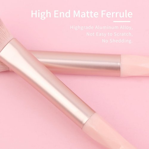 ENZO KEN Pink Portable Eye Shadow Brush Set, Vegan Eyeshadow Brushes Set, Small Nose Contour Brush, Diamond Eyeshadow Brush, Eyeshadow Blending Brush, Colorful Eye Makeup Brushes Set Professional.