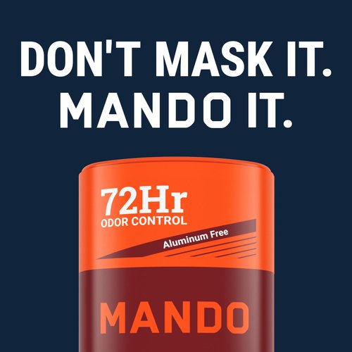 Mando Whole Body Three Piece System - 2.6oz Smooth Solid Stick, 3.6oz Deodorant Spray, 15ct Deodorant Wipes - Aluminum & Baking Soda Free Odor Control - Doctor Developed - 3pc Bundle (Bourbon Leather)