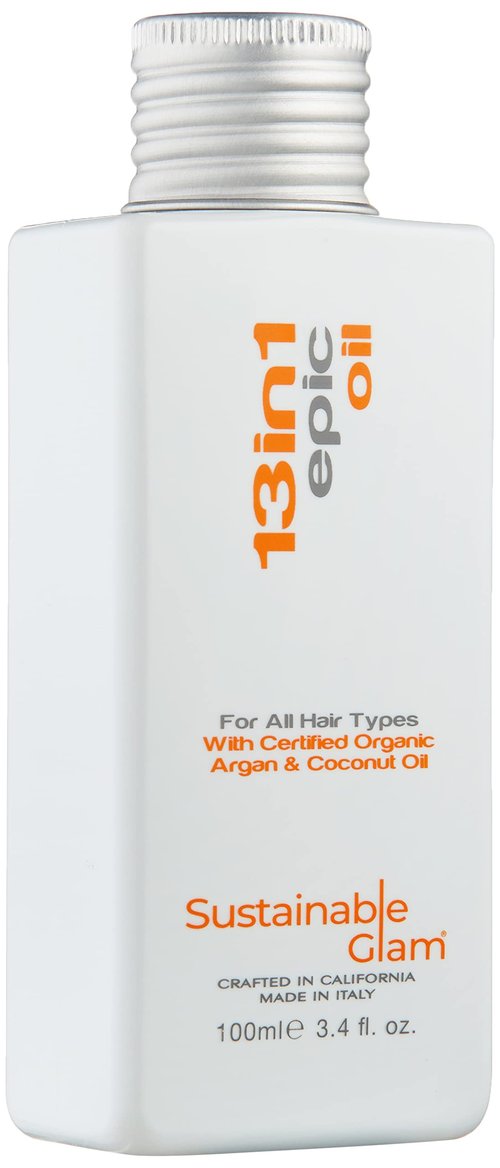 Sustainable Glam 13in1 Epic Hair Oil with Argan Oil & Coconut Oil - For all hair types - Vegan, sulfate free, paraben free