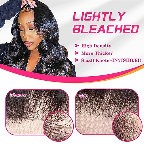 Wear and Go Glueless Wig for Beginners 5x5 Hd Lace Closure Wigs Human Hair Glueless Wigs Human Hair Pre Plucked Pre Cut Body Wave Lace Front Wigs Human Hair Frontal Wigs Human Hair Bleched Knots