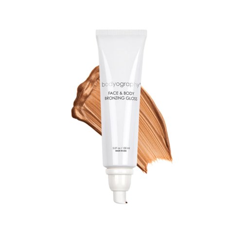 Bodyography Face & Body Bronzing Gloss for Women, 1.69 ounces - Hydrating Glow with Jojoba Oil, Hyaluronic Acid & Coffee, Vegan, Long Wear Shimmer Finish