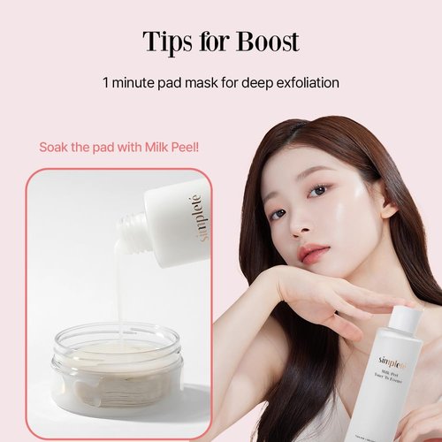 Simpleté Milkpeel Toner to Essence – Gentle Daily Exfoliating, Hydrating Toner for Smooth, Radiant Skin, Strengthens Moisture Barrier, Perfect for Sensitive Skin, Balanced, Healthy Glow, 200ml
