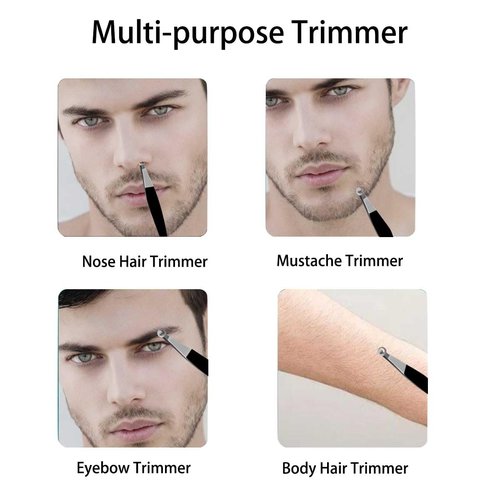 Liangery Professional Nose Hair Trimmer,Stainless Steel, Black