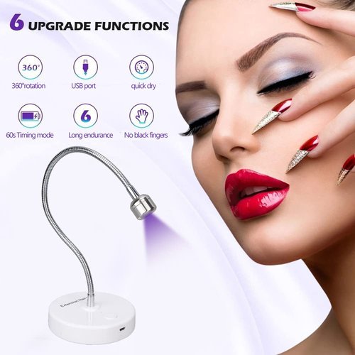 Sanpyl Gel Polish Dryer, Professional Quick Drying Nail Curing Machine, Adjustable Angle and Anti Scratch, for Home and Salon