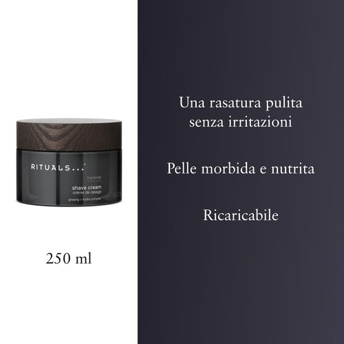 Rituals Homme Shave Cream Ginseng + Hydra Complex -250ml/8.5oz