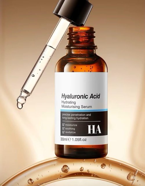 Hyaluronic Acid Face Serum with Vitamin C & Collagen - Anti Aging Moisturizing Facial Serum for Women - Vegan Skincare for Fine Lines & Dark Circles